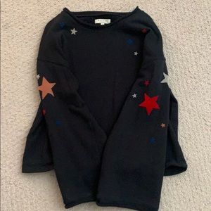 Madewell velvet star sweater
